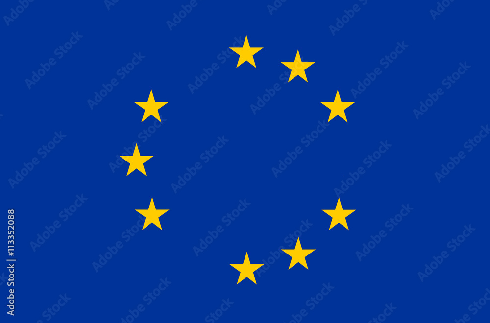 Flag of Europe, European Union (EU), three stars missing Flag of Europe, European Union (EU), three stars missing