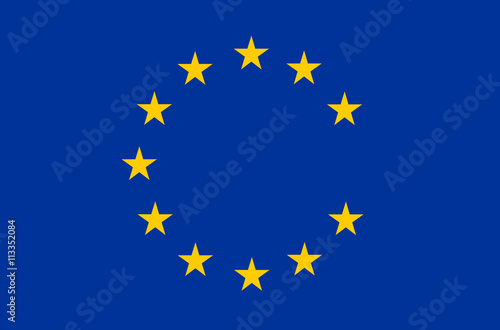 Flag of Europe, European Union (EU), one star missing