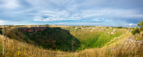 Pulo di Altamura panorama, Apulia, Italy.