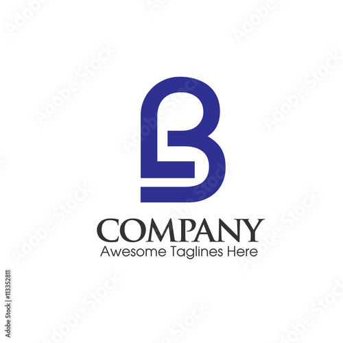 modern BL, LB letter logo vector