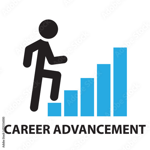 career advancement for business concept , icon and symbol