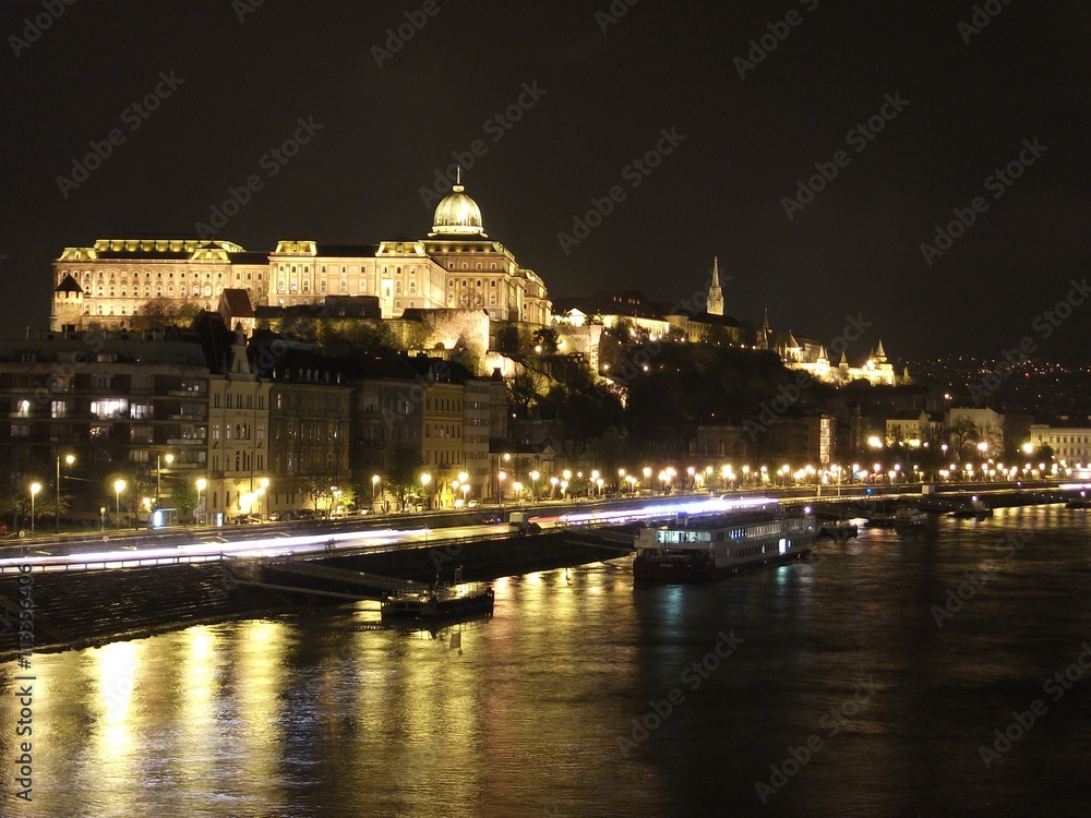 Buda at Night, Budapest, Hungary