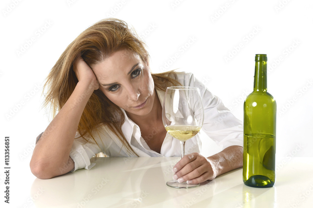 blond wasted and depressed alcoholic woman drinking white wine g blond wasted and depressed alcoholic woman drinking white wine g