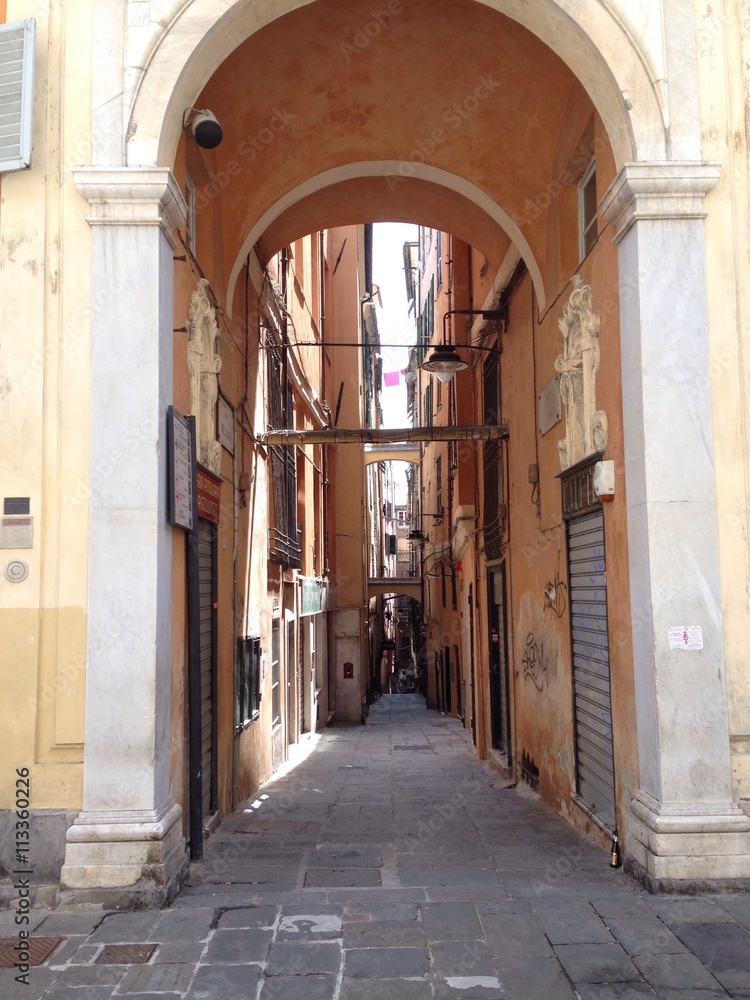 Fototapeta premium Historyczne centrum Genui