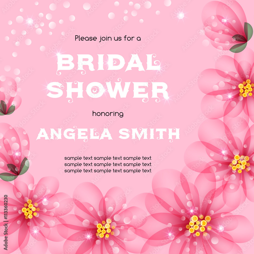 Bridal shower invitation