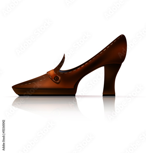 abstract brown shoe