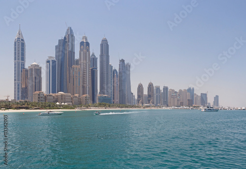 sight of Dubai Marina district in Dubai © romantiche