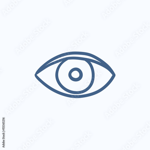 Eye sketch icon.