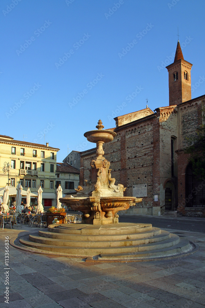 Veneto,Bassano del Grappa, centro città.