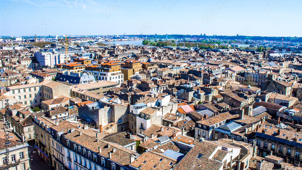 Cityscape of Bordeaux in France