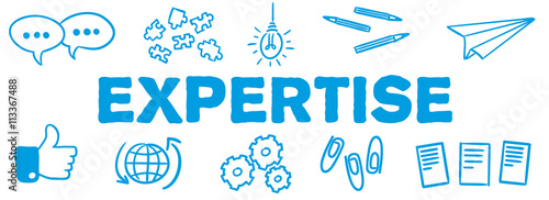 Stick Figure Series Banner Blue / Expertise