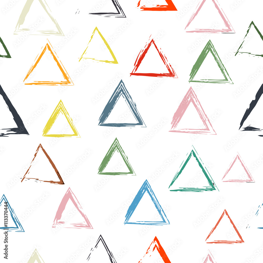 Seamless pattern of colorful triangles Seamless pattern of colorful triangles