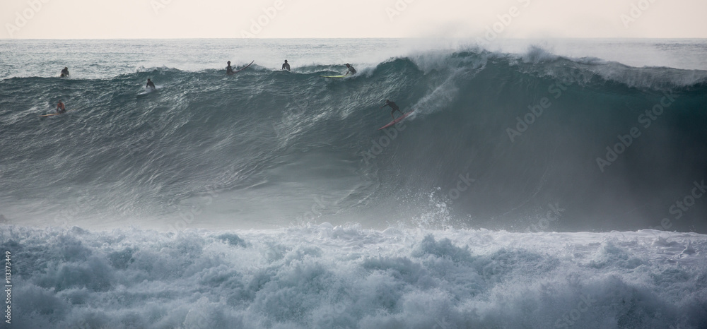 Surfer, Riesenwelle, Monsterwelle, USA, Hawaii, Wasser, Big Wave