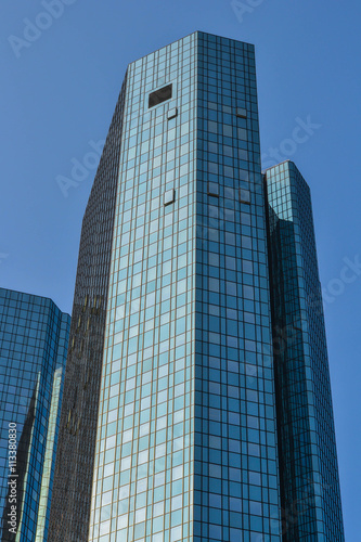 Glassy office tower