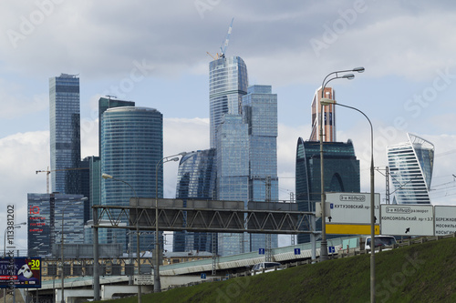 Photography Urban landscape with skyscrapers