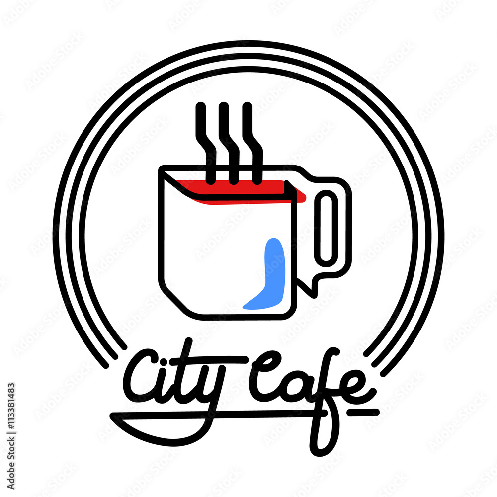 City Cafe Logo Template Design Vector illustration City Cafe Logo Template Design Vector illustration