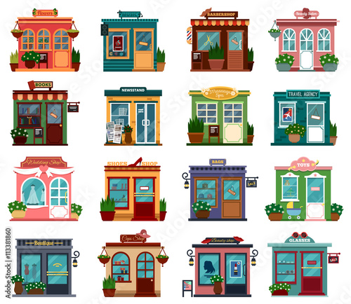 Shops or markets in exterior view