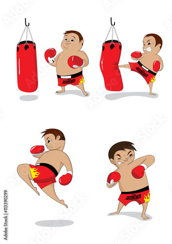 fat boy thai boxing sand bag