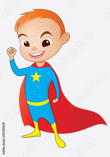 The blue boy super hero