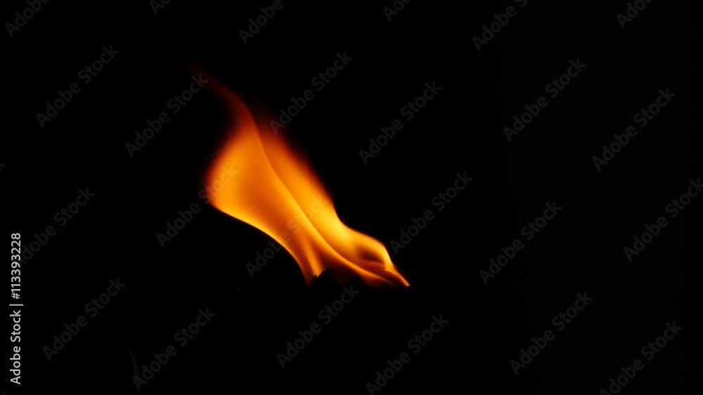 Movement of flames on black background. Movement of flames on black background.