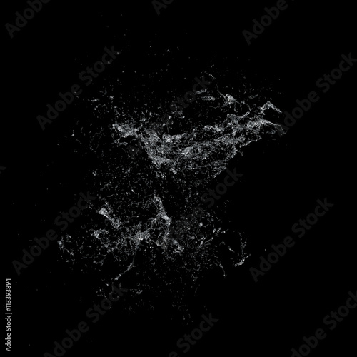 Water splash dark background © tai111