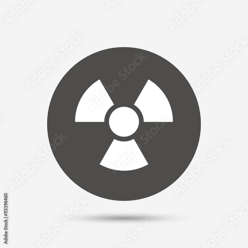 Radiation sign icon. Danger symbol.