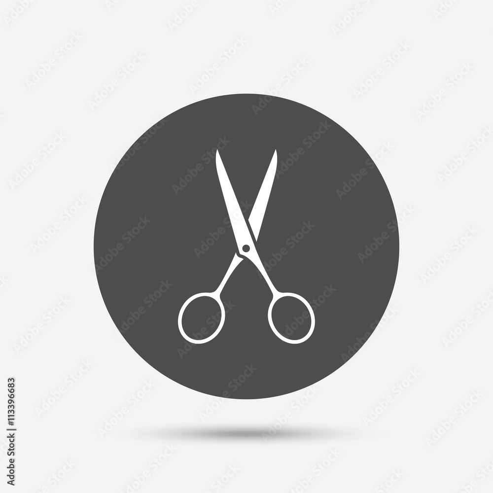 Scissors hairdresser sign icon. Tailor symbol. Scissors hairdresser sign icon. Tailor symbol.