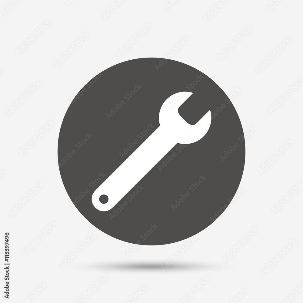 Wrench key sign icon. Service tool symbol. Wrench key sign icon. Service tool symbol.
