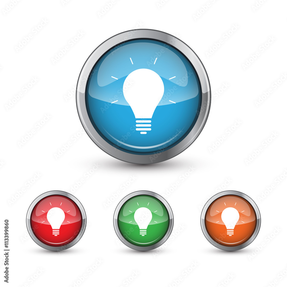 button vector icons bulb button vector icons bulb