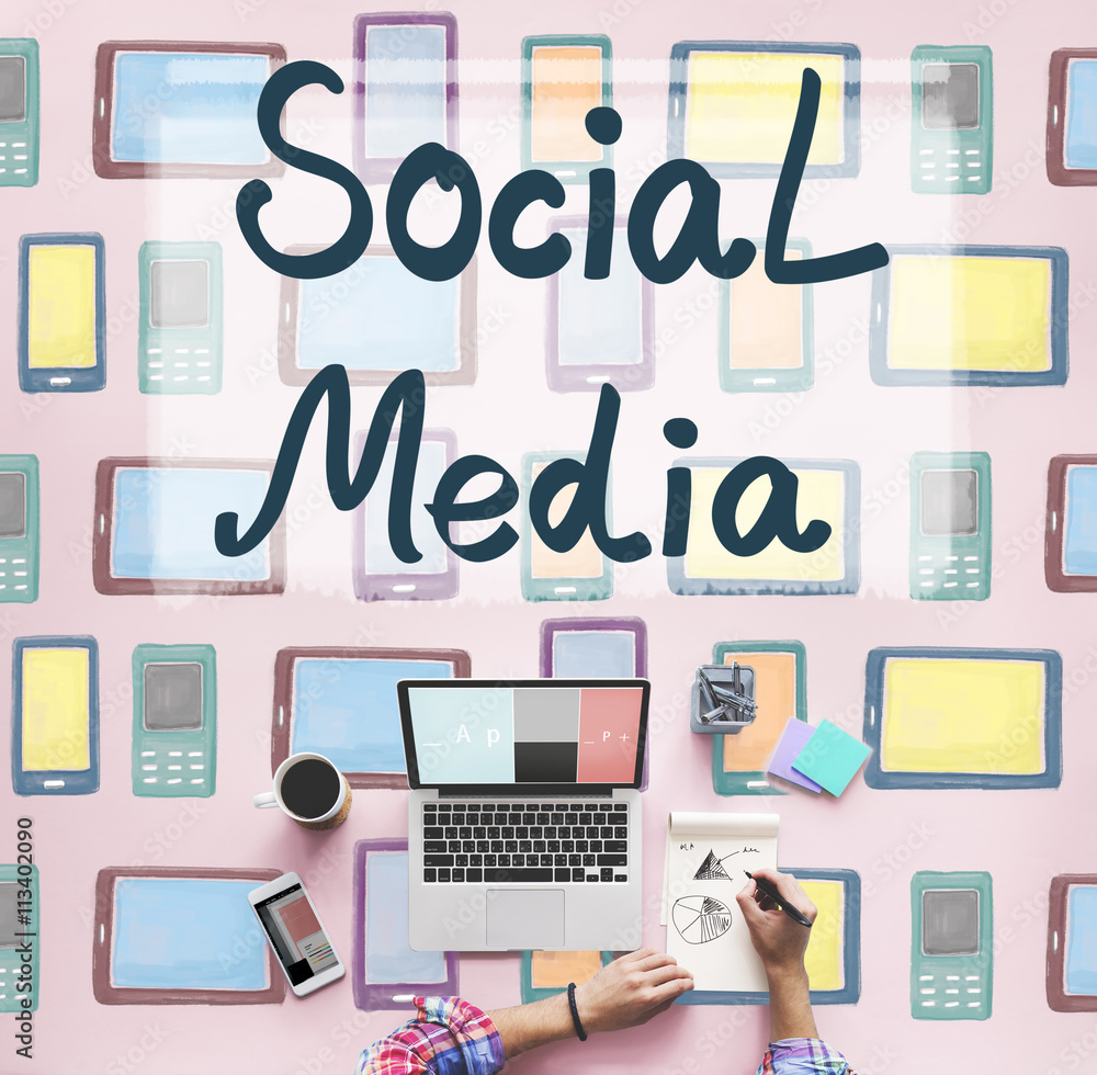 Social Media Globalization Connection Communication Concept Social Media Globalization Connection Communication Concept