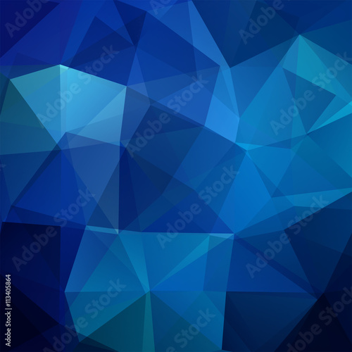 Abstract geometric style blue background. Blue business background