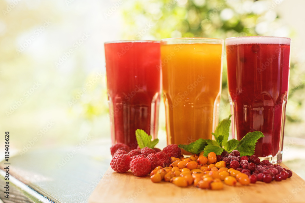 fruit drink with cranberries raspberries and sea buckthorn fruit drink with cranberries raspberries and sea buckthorn