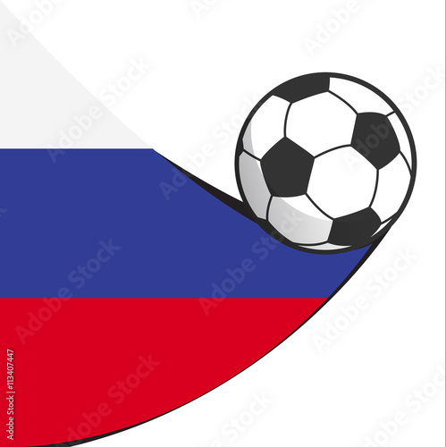 football soccer russia abstract design vector icon isolated on white background