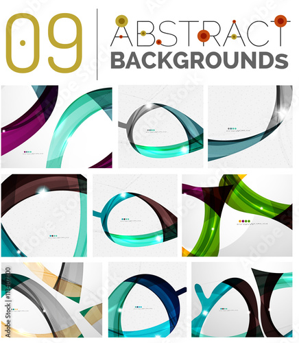 Set of abstract backgrounds