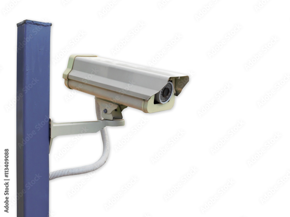 CCTV camera on white. CCTV camera on white.