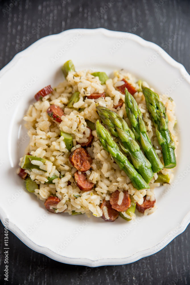 Spargel Risotto