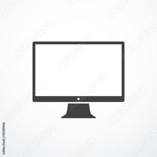 Vector monitor icon