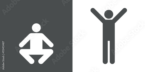 Icono plano ejercicio fisico