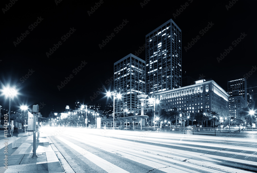 traffic on road in downtown of san francisco traffic on road in downtown of san francisco