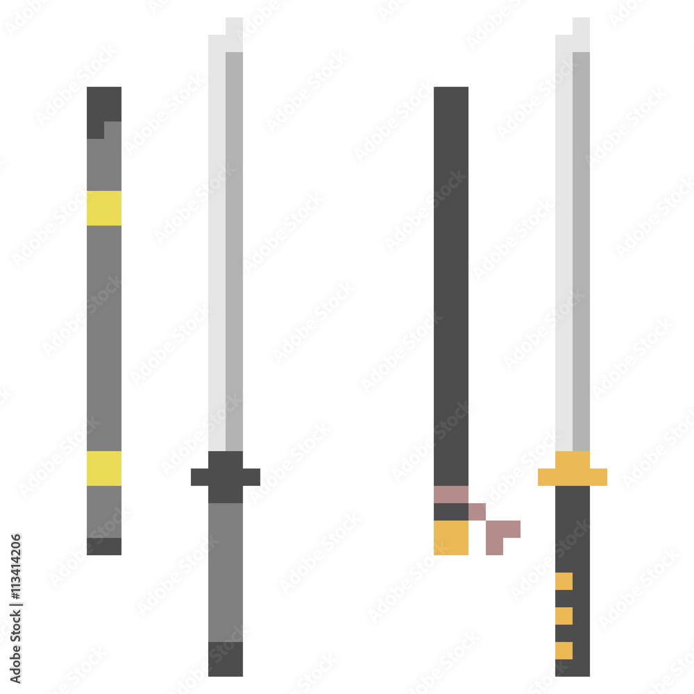 pixel art katana pixel art katana