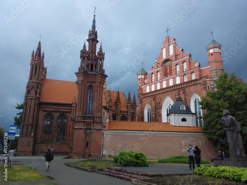 The Church of St. Anna and the Church of St Francis and St Bernandino, Vilnius, Lithuania