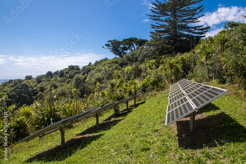 Solar panels in bush