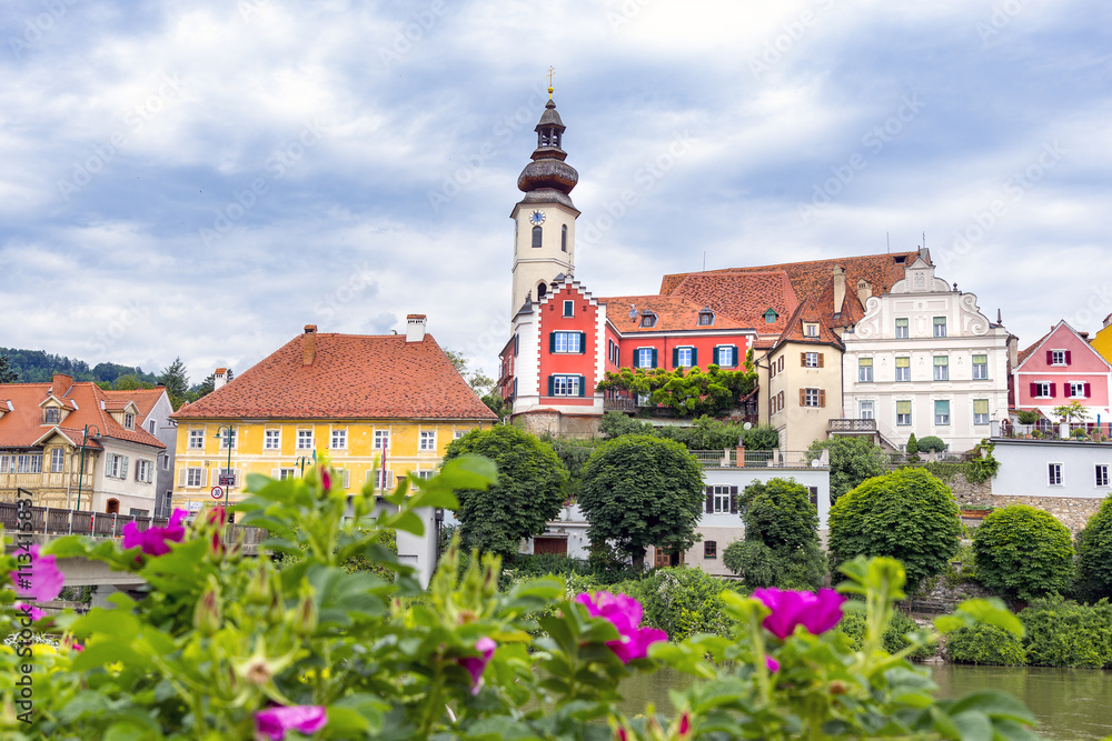 Altstadt am Murufer, Frohnleiten in Österreich, Steiermark