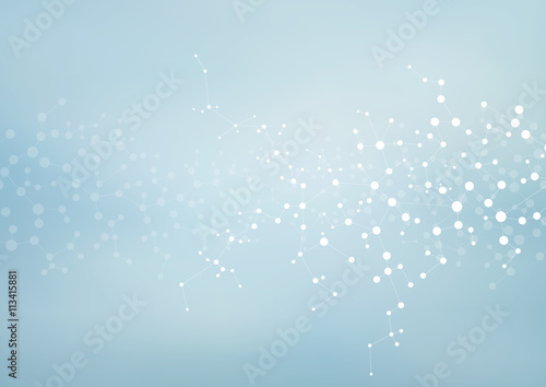 Structure molecule of DNA and neurons. Abstract background. Medicine, science, technology. Vector illustration for your design