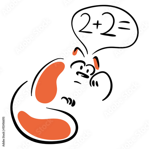 Cat and mental arithmetic