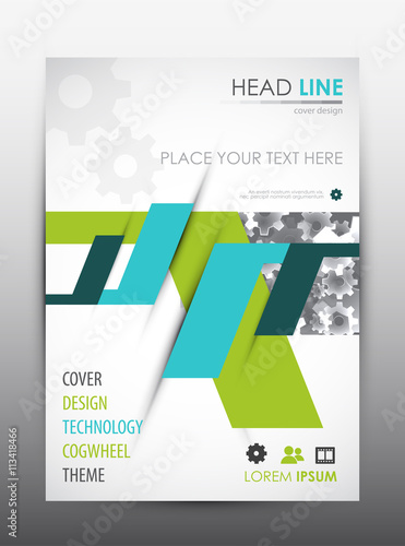 Brochure design template. Cover presentation background.