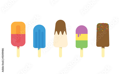 collection of ice cream