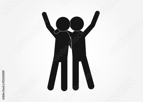 friendship vector icon