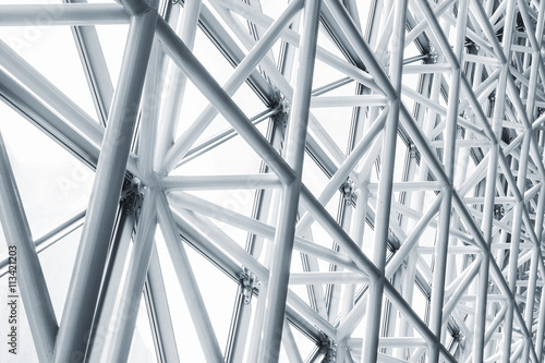 Architecture detail Modern Glass facade Metal Structure