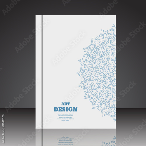 Abstract geometric composition brochure background A4 eps10 vect